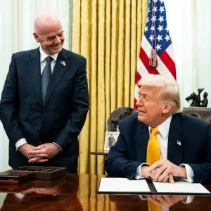 Infantino, FIFA President, Joins Trump on His Middle East Tour