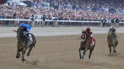 Sovereignty beats Journalism again to win 157th Belmont Stakes