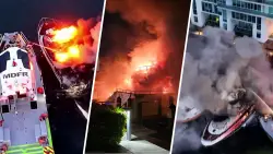 WATCH: Multiple yachts catch fire in Sunny Isles Beach