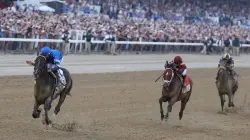 Sovereignty beats Journalism again to win 157th Belmont Stakes
